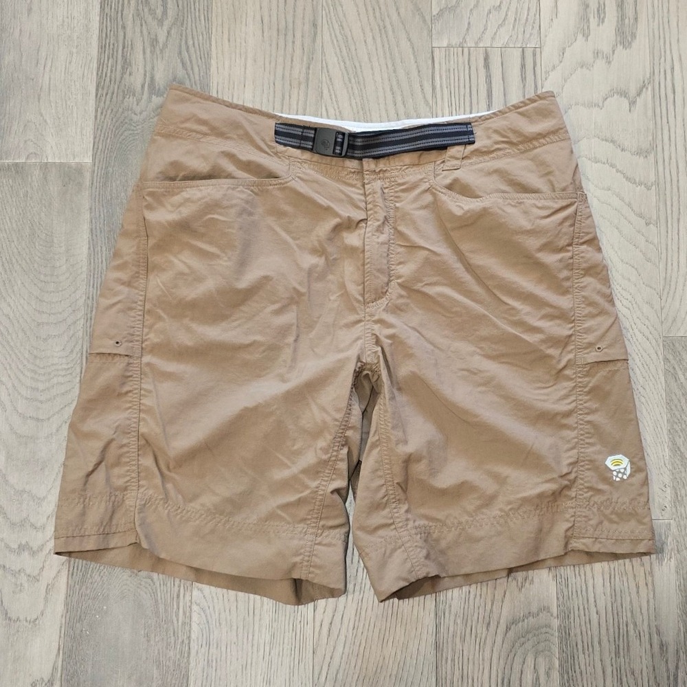 Mountain Hardwear Belted Hking Shorts Tan Men's Large Gorpcore 9 in